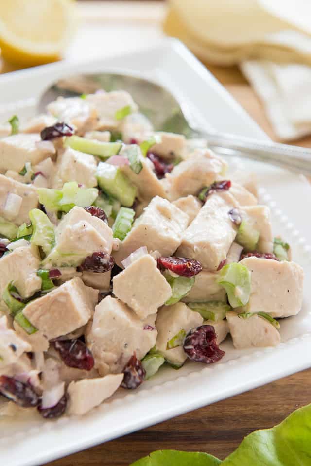 Chopped Game Bird or Chicken Salad with Walnuts