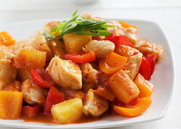 Sweet & Sour Stir Fry with Colorful Veggies & Pineapple