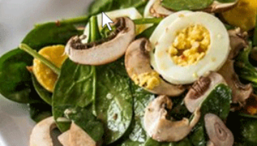 Deviled Egg Spinach Salad