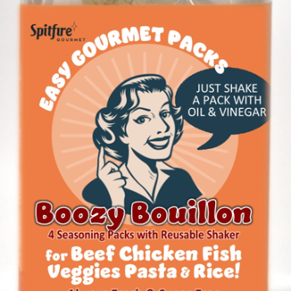 BOOZY BOUILLON Recipe Packs in Easy Shaker Bottle