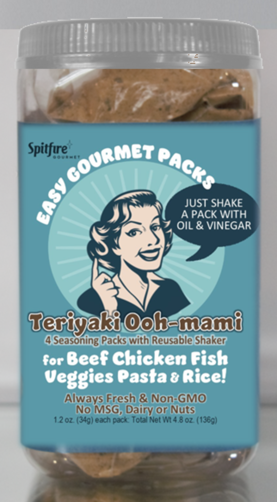 TERIYAKI OOH-MAMI Seasoning Packs & Shaker